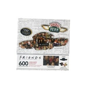 Friends Jigsaw Puzzle Unisex Multicolor‎ 2-Sided Shaped Central Perk 600pc